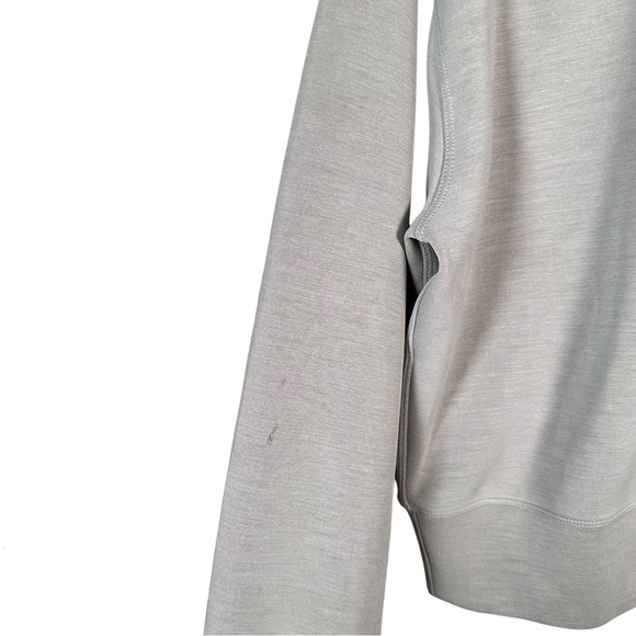 LULULEMON Perfectly Oversized Cropped Crew Softstreme Sweater in Grey Sage - Picture 10 of 13